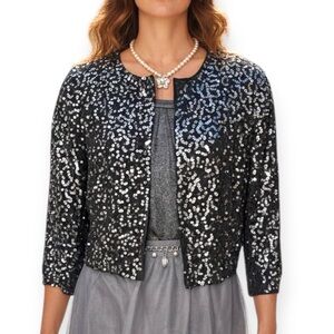 Y2K Silence + NoiseSequin Embellished Silver Jacket